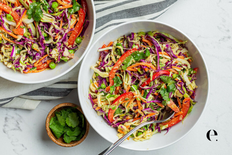 Thai-Inspired Peanut Superfood Slaw Recipe | Elizabeth Rider
