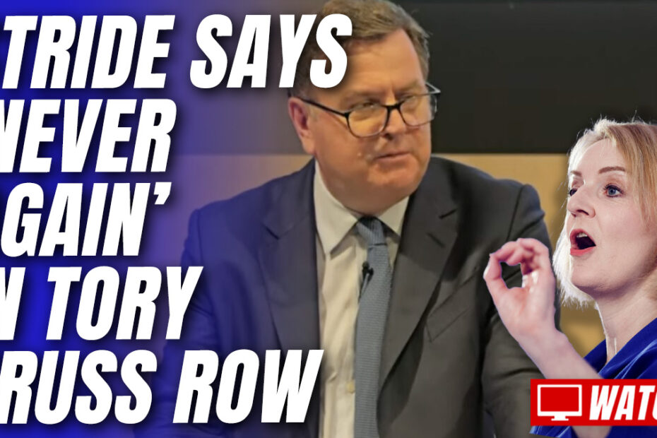 WATCH: Mel Stride Attacks Mini-Budget in Tory Apology Speech