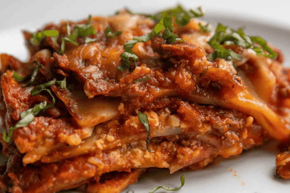 Slow Cooker Lasagna. Photo credit Lauren