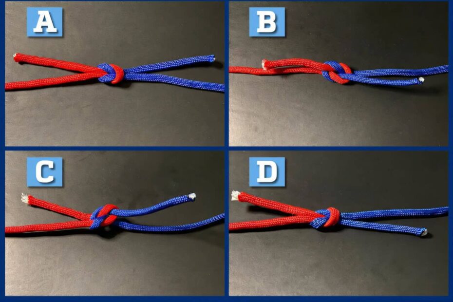 Image showing different knots used int he experiment