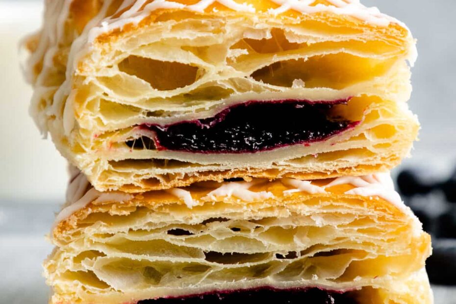 Homemade Jam Filled Toaster Strudels - Olga in the Kitchen