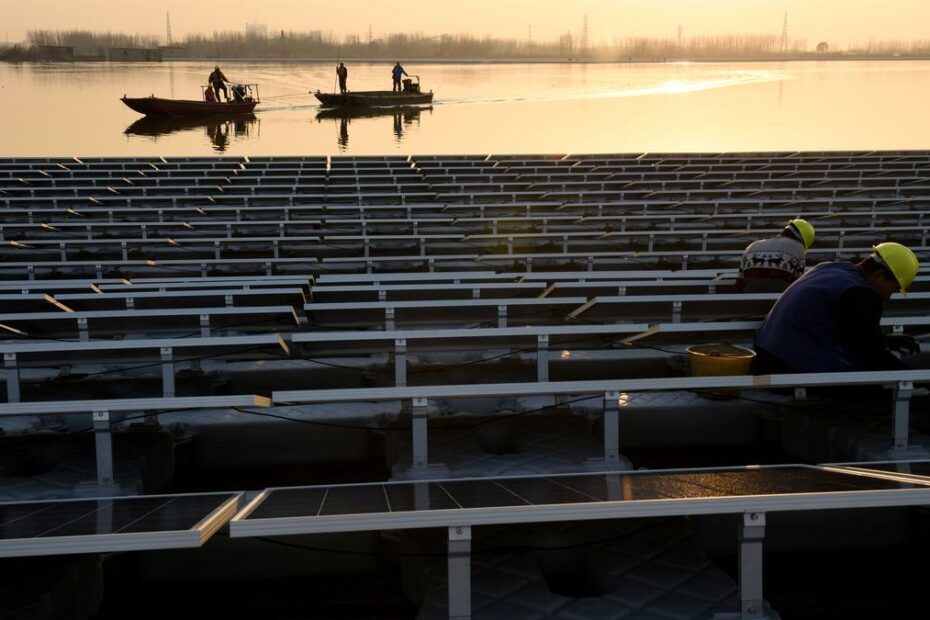 How is China leading the green energy sector?