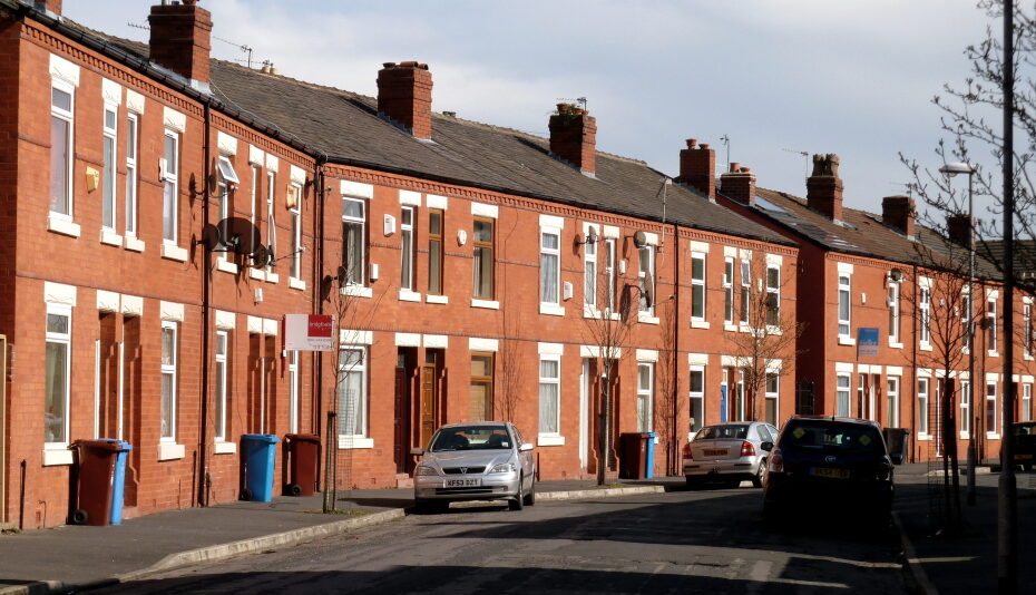 A row of houses UK