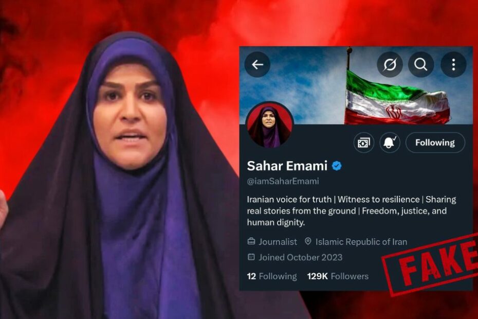 Identifying an impostor: 'Verified' X account not of Iranian journalist whose show was interrupted by Israeli attacks - Alt News
