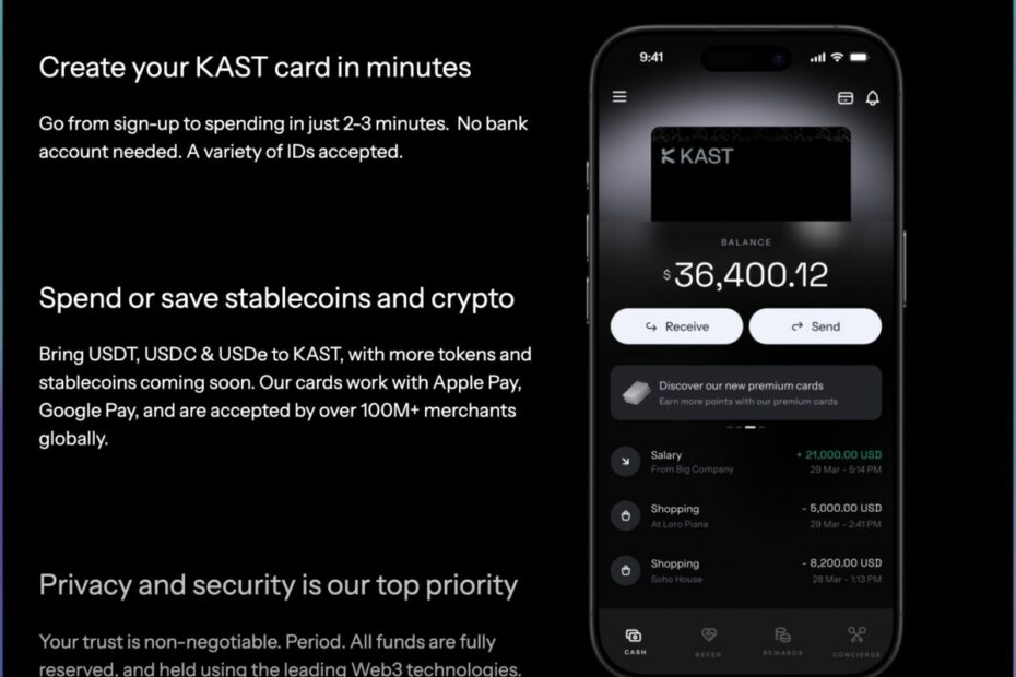 KAST Card Review 2025: The Best VISA Stable Coin Crypto Card