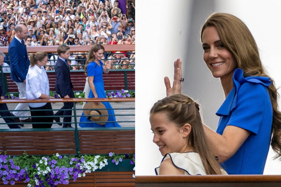 Kate Middleton in cobalt blue dress for 2025 Wimbledon Men’s Final