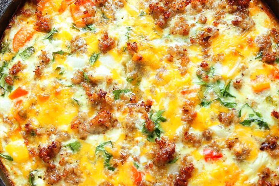 Potato and Sausage Quiche Recipe - Crunchy Creamy Sweet
