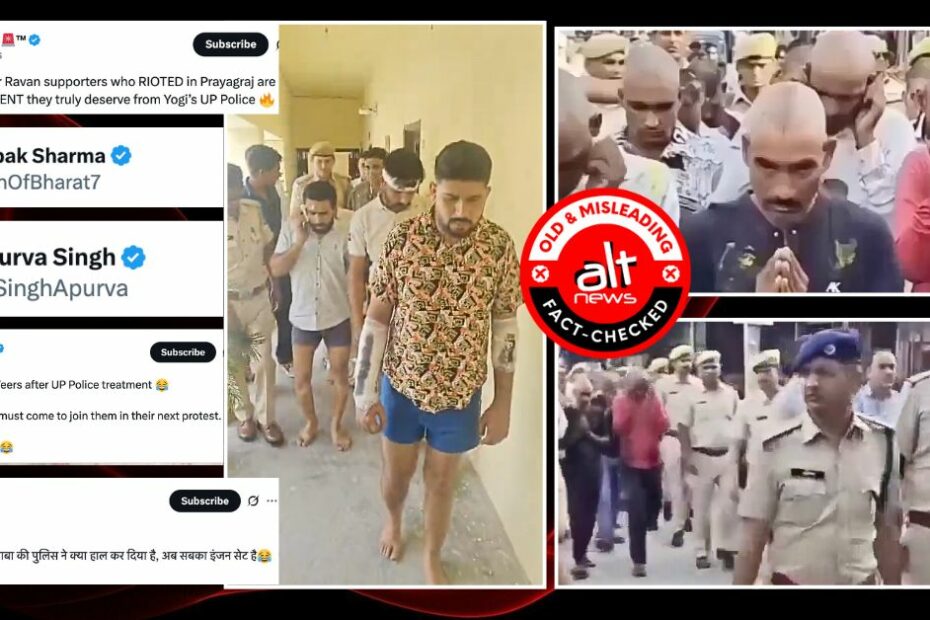 Prayagraj arson: Old, unrelated videos shared as 'deserving treatment' meted out to Chandrashekhar Azad supporters - Alt News