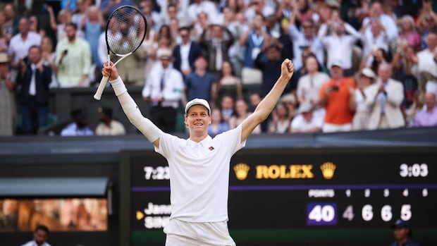 Sinner beats 2-time defending champion Alcaraz to win 1st Wimbledon title | CBC Sports