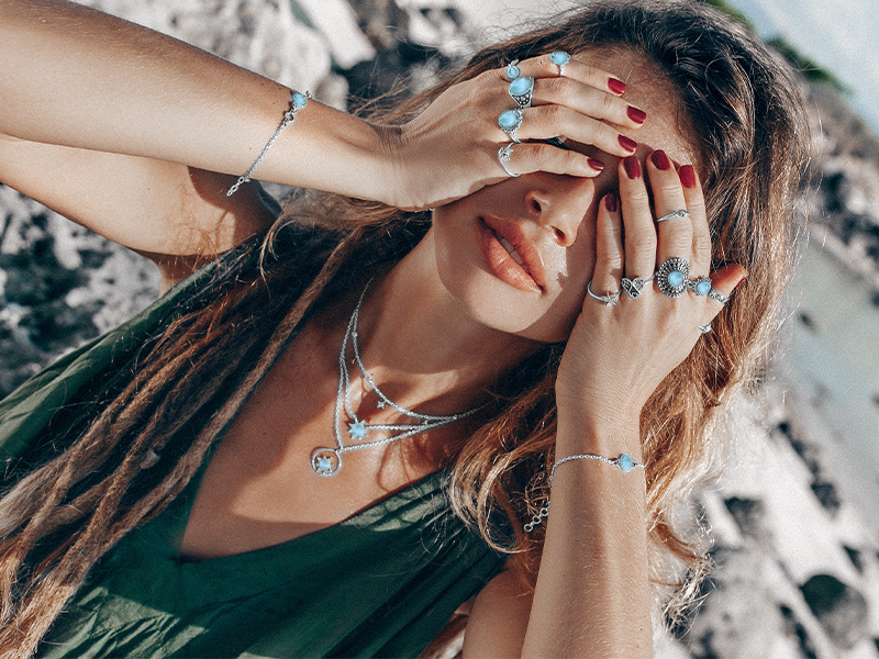 Women’s Larimar Ring