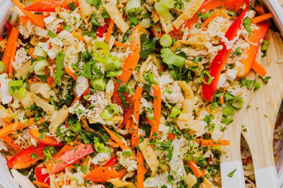 Crunchy Thai Chicken Salad - Eat Yourself Skinny