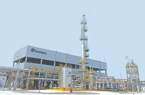 A view of Envision Group's plant in Chifeng, Inner Mongolia autonomous region. CHINA DAILY