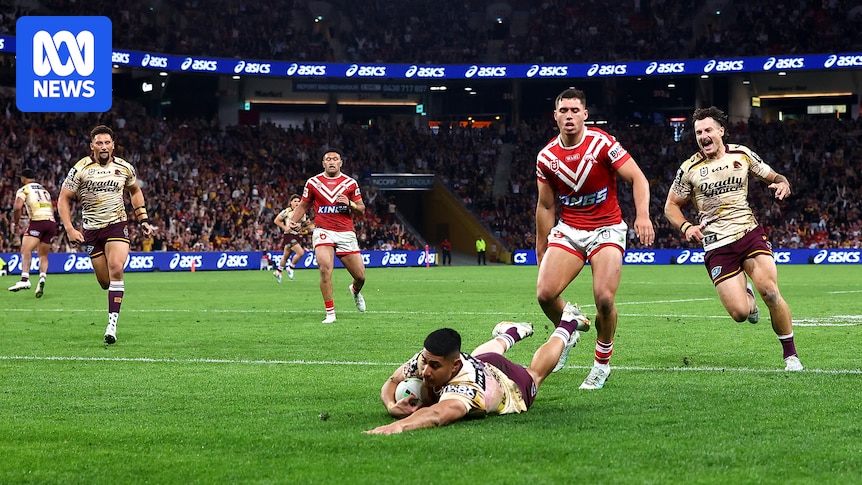 Live: Broncos score 'one of the tries of the season' to win classic Battle of Brisbane