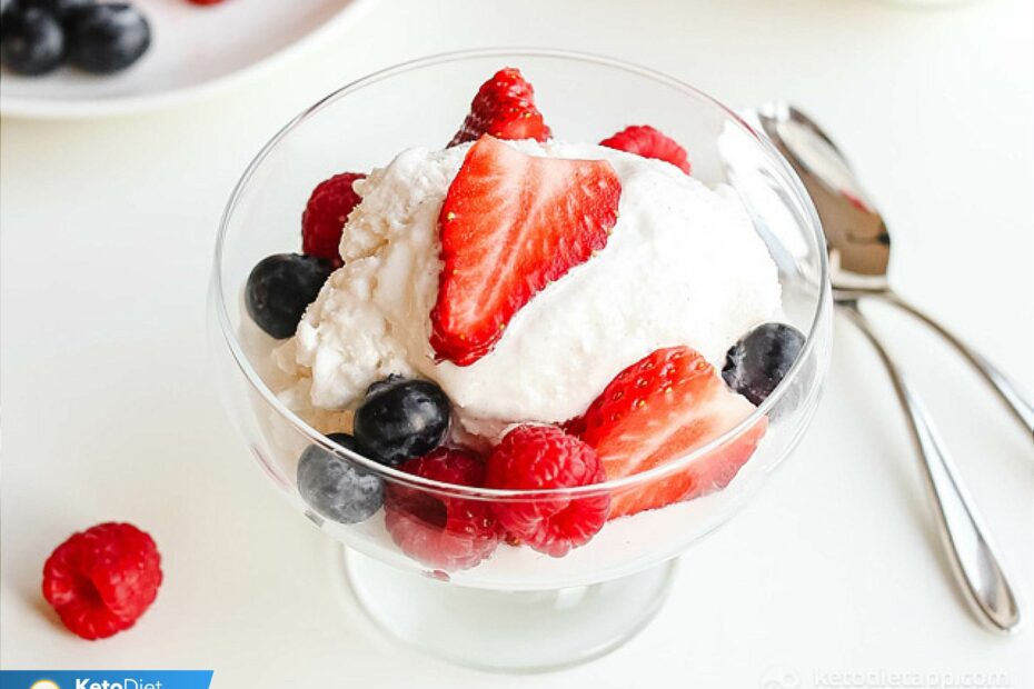 No Churn Keto Frozen Coconut Yogurt | KetoDiet Blog