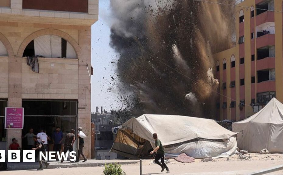 Palestinians flee Gaza City districts as Israel says first stages of offensive have begun