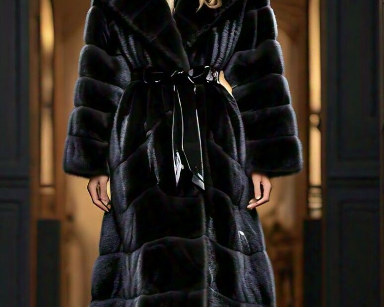 Blackglama Mink Coat Notch Collar