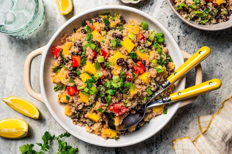 Quinoa Black Bean Salad - Easy Quinoa Salad Recipe!