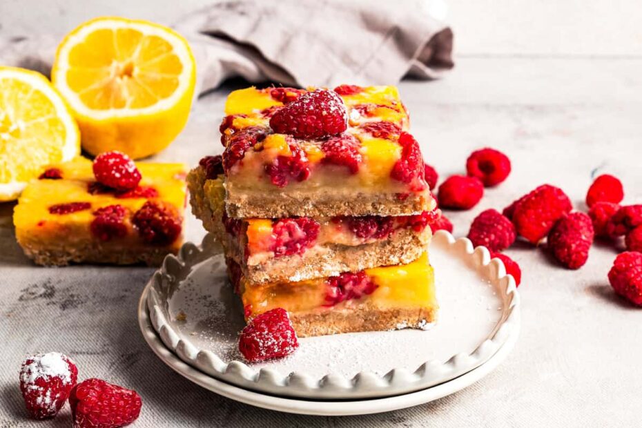Raspberry Lemon Bars - Easy Dessert Bars Recipe!