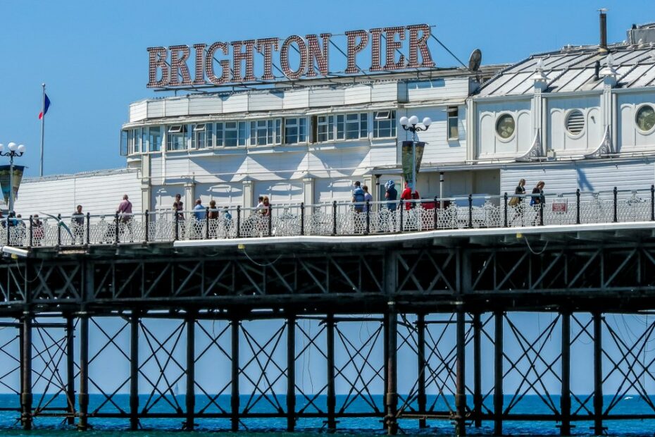single parent day out at Brighton pier