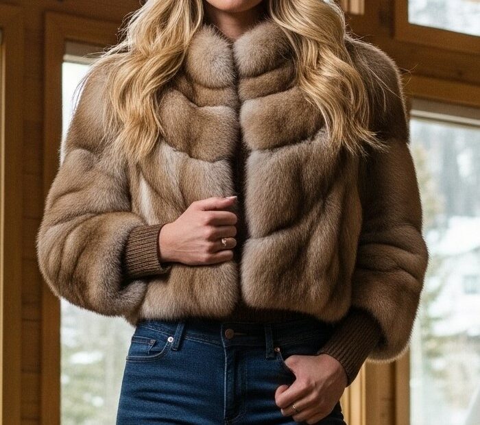 Russian Sable Crop Jacket