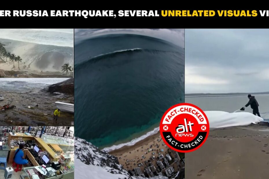 Unrelated & AI-generated visuals linked to 8.8 magnitude earthquake in Russia's Kamchatka - Alt News