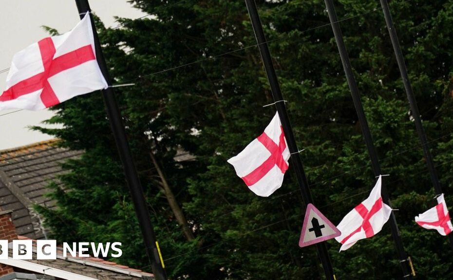 Why have thousands of St George's and union jack flags gone up?