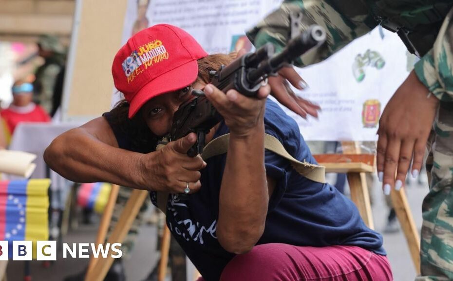 As US-Venezuela tensions rise, Maduro trains civilians for "undeclared war"