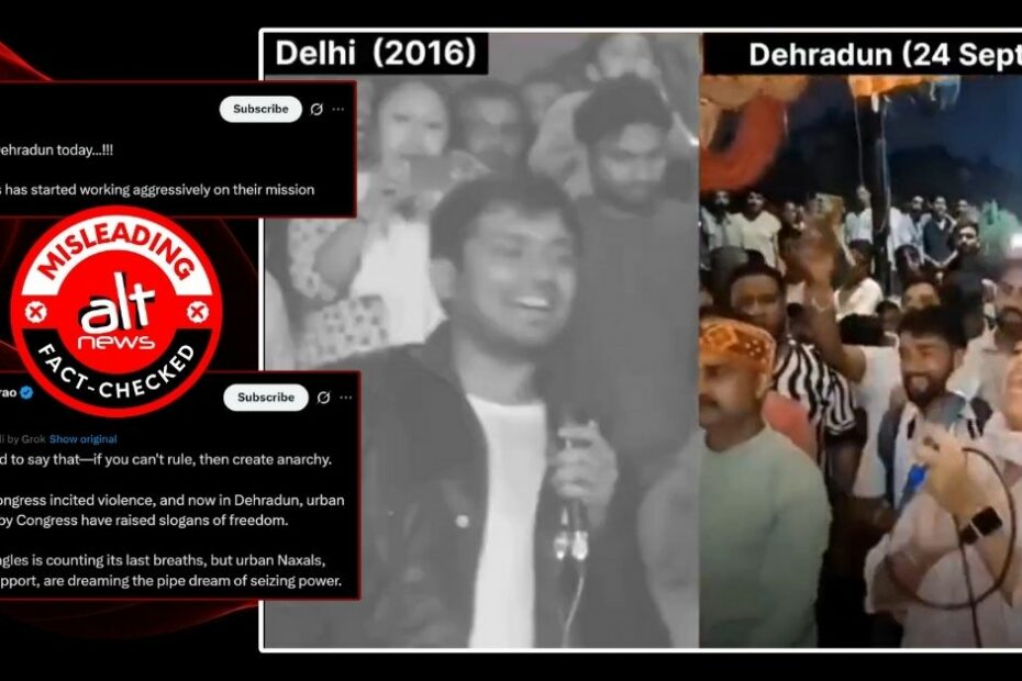 'Azadi' slogans in Uttarakhand not a call for 'Ghazwa-E-Hind' but protests over paper leak for state recruitment exam - Alt News