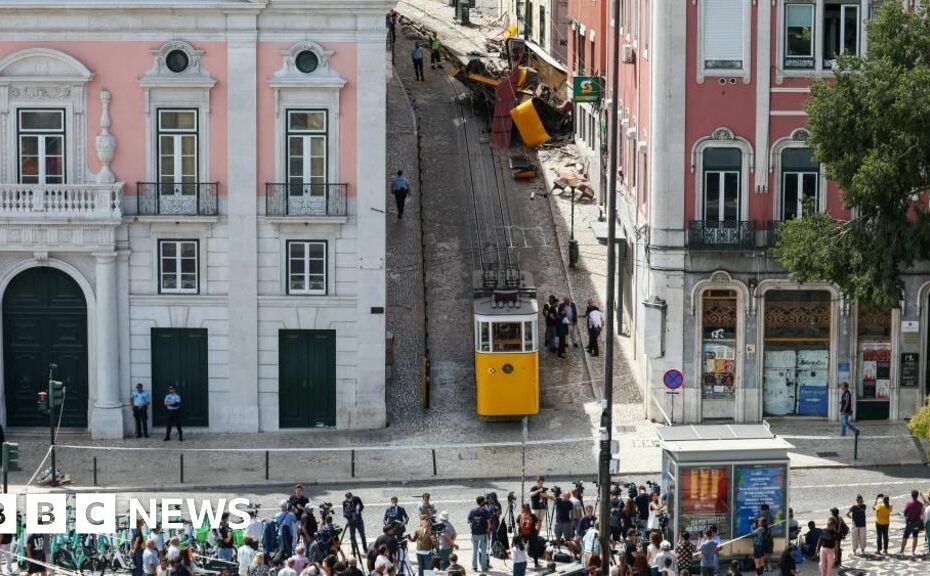 Boy, 3, pulled from funicular crash that has shocked Portugal
