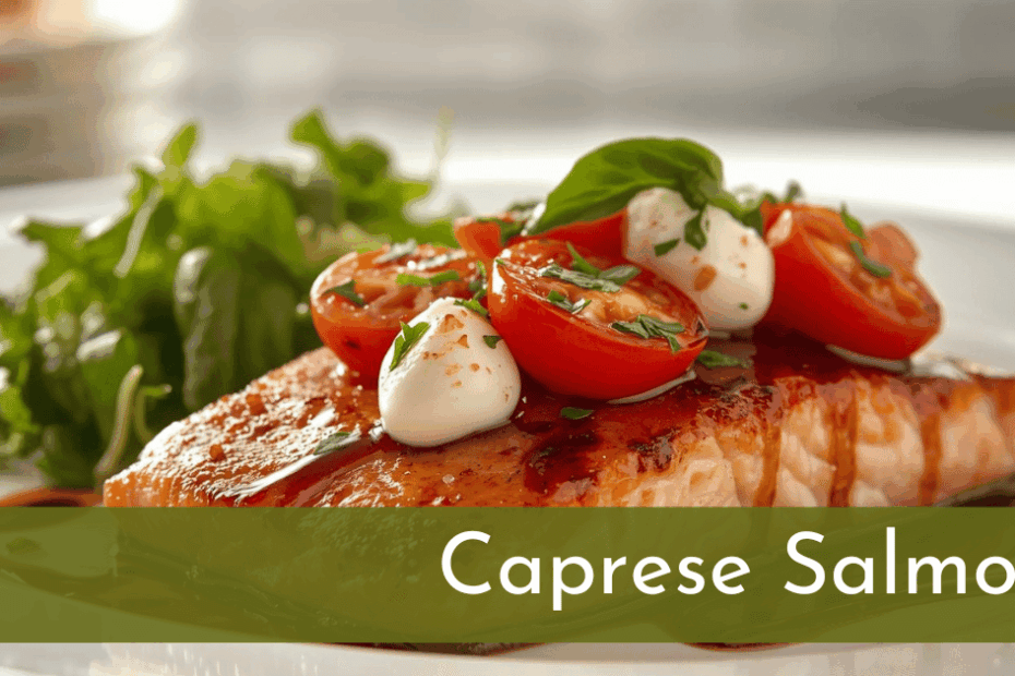 Caprese Salmon is a heart-healthy meal the entire family will love