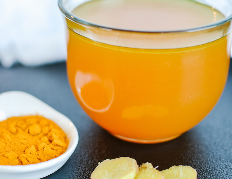 Chicken Bone Broth Recipe (Ginger & Turmeric) | Elizabeth Rider