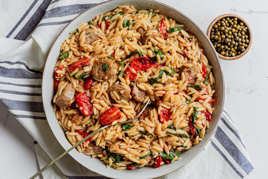 Creamy 1-Pot Orzo Recipe (Dinner in 30 Minutes) | Elizabeth Rider