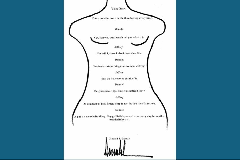 Even if Trump's birthday letter to Jeffrey Epstein is 'fake,' how is it defamatory?