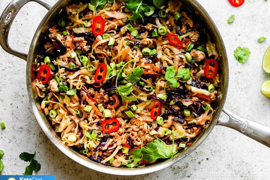 Ginger Chili Chicken Stir Fry | KetoDiet Blog