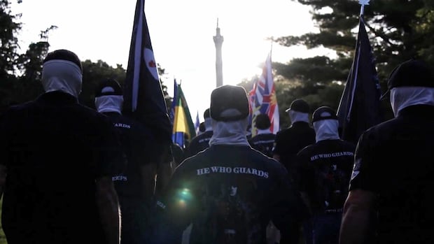 Niagara rally by masked members of men's 'nationalist club' raises fears of growing extremism | CBC News