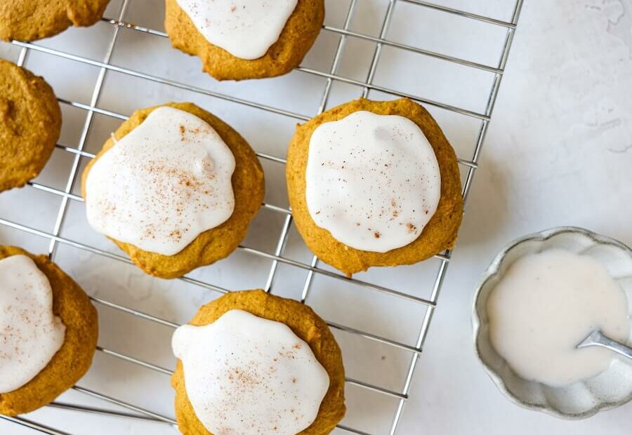 Pumpkin Cookies with Maple Icing (Soft & Chewy Recipe)