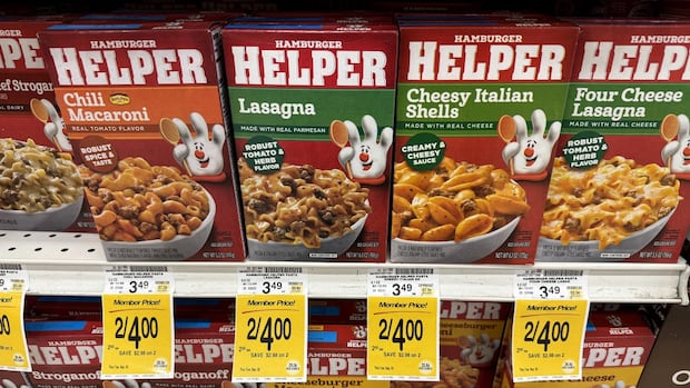 'Struggle meals' and Hamburger Helper are trending because food is so expensive | CBC News
