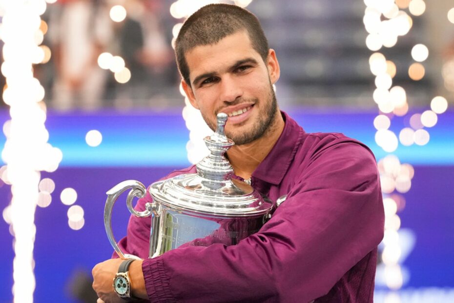 US Open: Carlos Alcaraz dethrones Jannik Sinner to win second title in New York and become world No 1