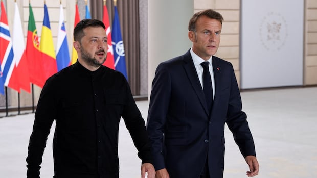 Ukraine's allies discuss security guarantees, but say U.S. must help enforce any peace deal | CBC News