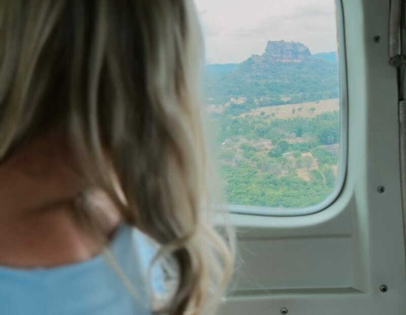 Cinnamon Air view of Lion Rock