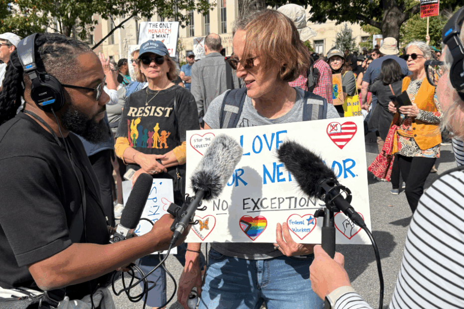 Al Letson at No Kings: hope, fury, and inflatables