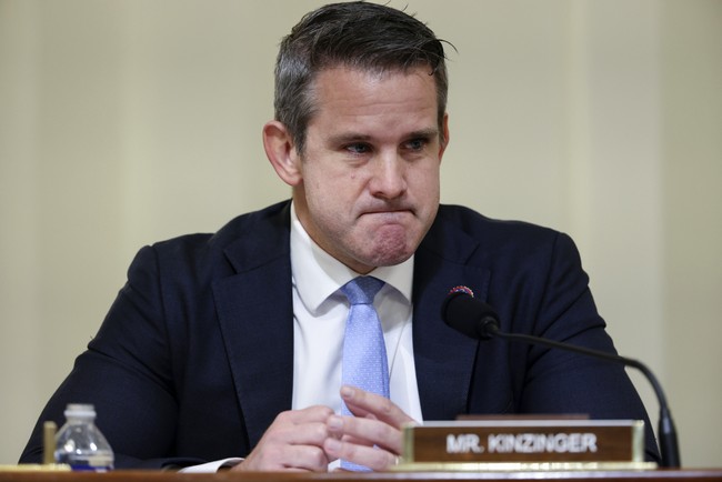 Call the WAAAAHMBULANCE! Adam Kinzinger Cries on Camera About Trump Freeing George Santos