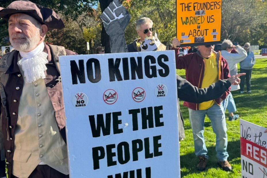 I returned to the site of the original "No Kings" protest