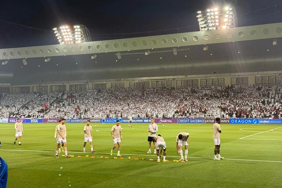 Look: UAE players warm up with mins to go for World Cup qualifier against Qatar