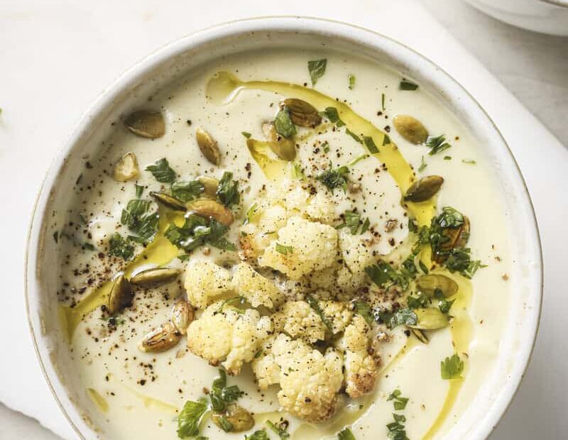 Roasted Cauliflower Soup