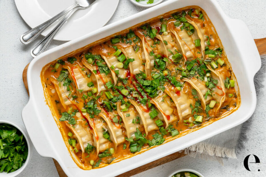 Viral Dumpling Bake (Easy 1-Pan Dinner Recipe) | Elizabeth Rider