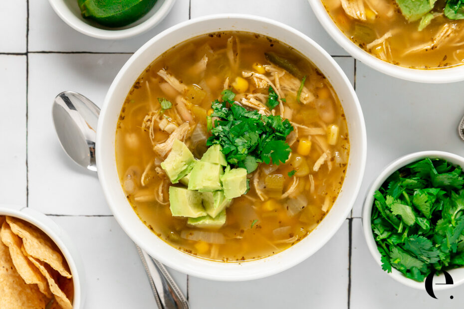 White Chicken Chili (Slow Cooker or Stovetop) | Elizabeth Rider