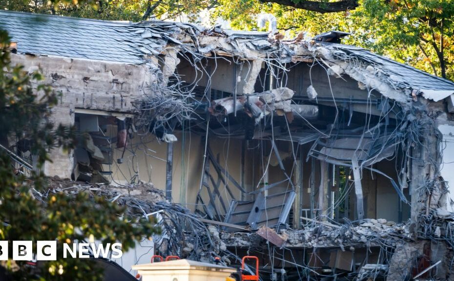 White House begins demolishing part of East Wing for Trump ballroom