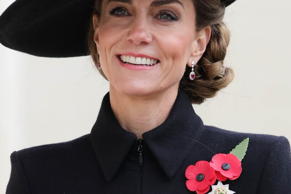 Every Detail of Kate Middleton’s Elegant Black Look for the Remembrance Day Service at the National Memorial Arboretum