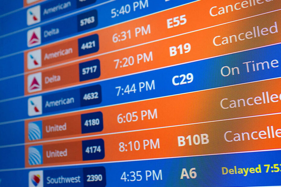 Flight disruptions from shutdown pile up as Trump threatens air traffic controllers